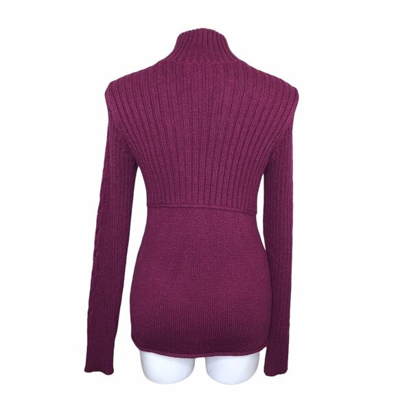 NWT Nordstrom Caslon plum button up cardigan S - Picture 4 of 11